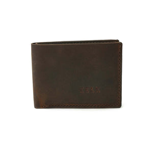 Billetera de cuero Wallet Z1 color Café Rústico