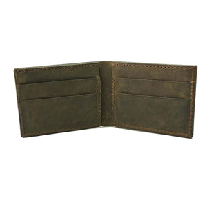 Billetera de cuero Wallet Z1 color Verde Rústico