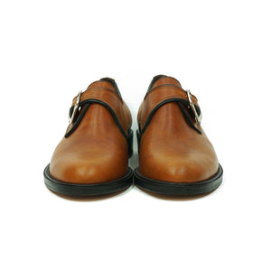 Zapato Plain Monkstrap Curry