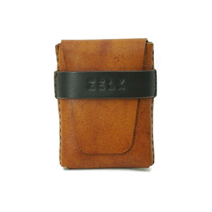 Billetera de cuero Z3 color Café Curry Moro