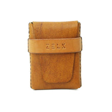 Cargar imagen en el visor de la galería, Billetera de cuero Z3 color Café Curry Natural
