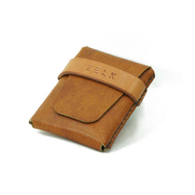 Cargar imagen en el visor de la galería, Billetera de cuero Z3 color Café Curry Natural
