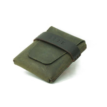 Cargar imagen en el visor de la galería, Billetera de cuero Z3 color Verde Rústico
