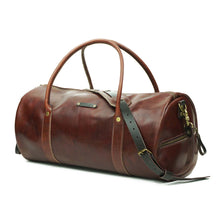 Cargar imagen en el visor de la galería, Bolso Cuero Gym Bag Café Agreste
