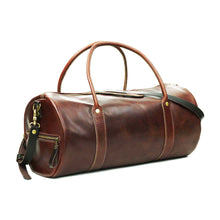 Cargar imagen en el visor de la galería, Bolso Cuero Gym Bag Café Agreste
