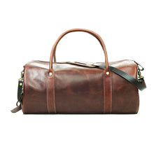 Cargar imagen en el visor de la galería, Bolso Cuero Gym Bag Café Agreste
