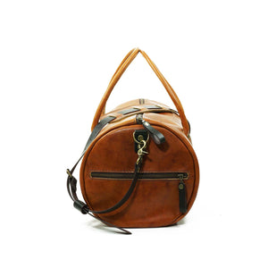 Bolso Cuero Gym Bag Curry-Moro