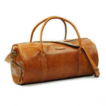 Cargar imagen en el visor de la galería, Bolso Cuero Gym Bag Curry-Natural
