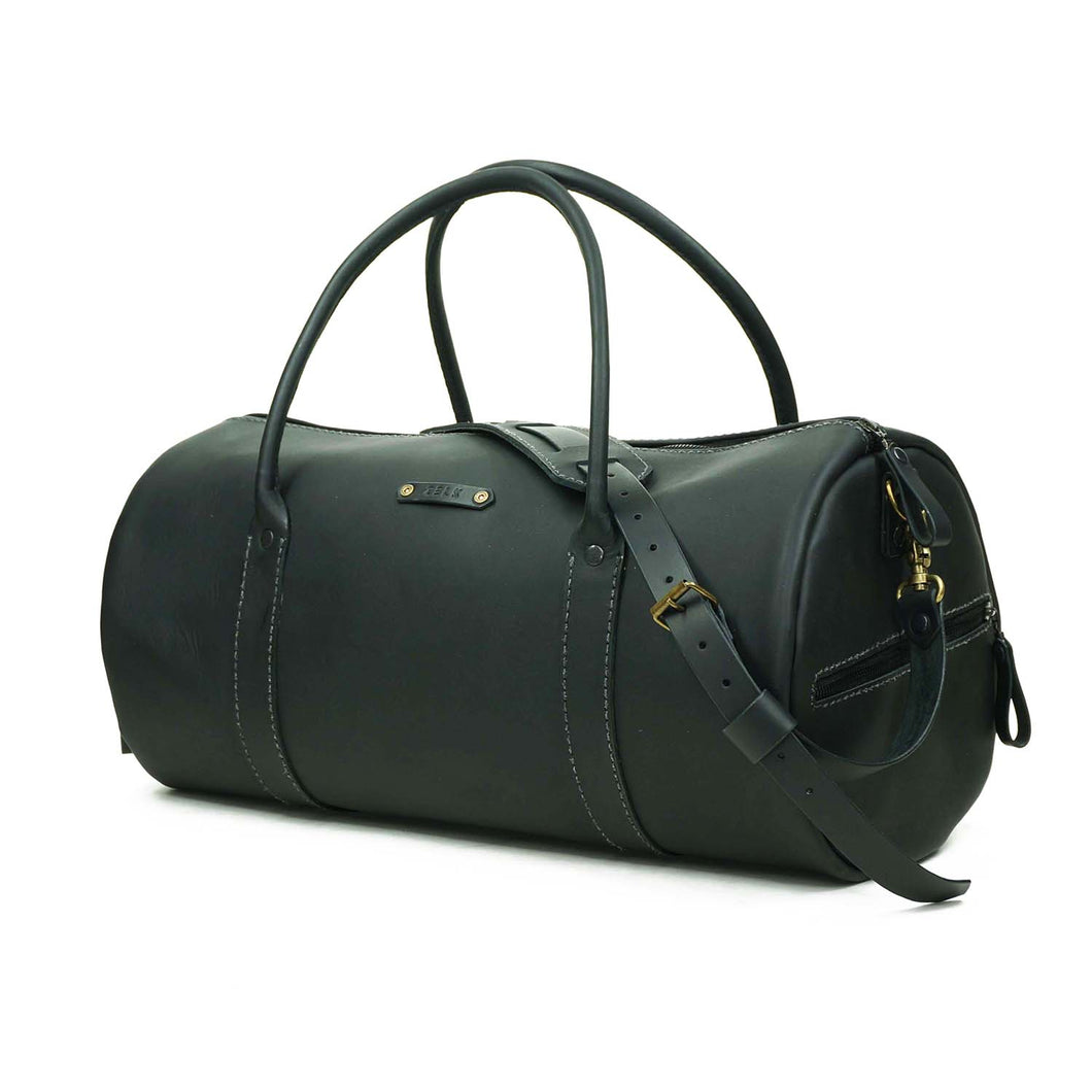Bolso Cuero Gym Bag Negro