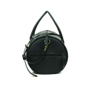 Bolso Cuero Gym Bag Negro