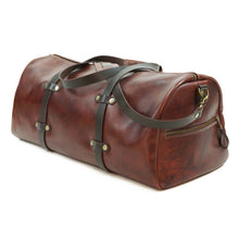 Cargar imagen en el visor de la galería, Bolso Cuero Weekend Bag - Café Agreste
