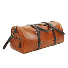 Cargar imagen en el visor de la galería, Bolso de Cuero Weekend Bag Curry Moro
