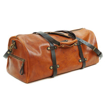 Cargar imagen en el visor de la galería, Bolso de Cuero Weekend Bag Curry Moro
