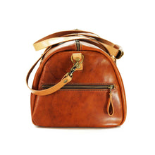 Cargar imagen en el visor de la galería, Bolso Cuero Weekend Bag  - Curry/Natural
