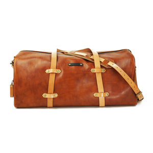 Bolso Cuero Weekend Bag  - Curry/Natural