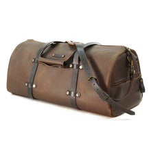 Cargar imagen en el visor de la galería, Bolso Cuero Weekend Bag - Café Rústico
