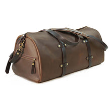 Cargar imagen en el visor de la galería, Bolso Cuero Weekend Bag - Café Rústico
