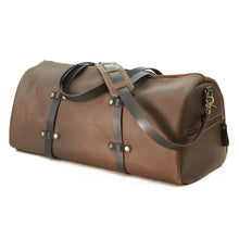 Cargar imagen en el visor de la galería, Bolso Cuero Weekend Bag - Café Rústico
