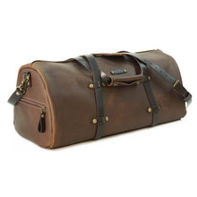 Cargar imagen en el visor de la galería, Bolso Cuero Weekend Bag - Café Rústico
