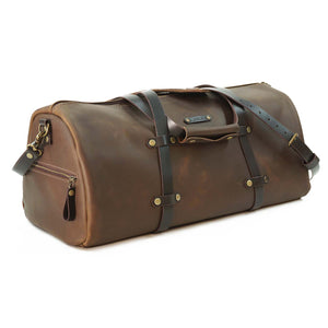 Bolso Cuero Weekend Bag - Café Rústico