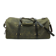 Cargar imagen en el visor de la galería, Bolso Cuero Weekend Bag - Verde Rústico
