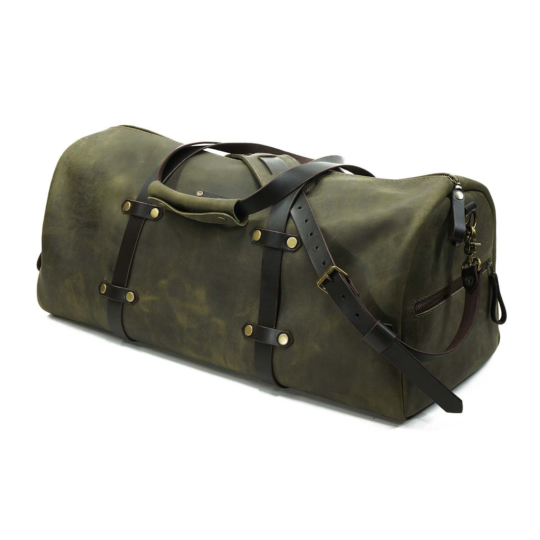 Bolso Cuero Weekend Bag - Verde Rústico