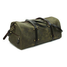 Cargar imagen en el visor de la galería, Bolso Cuero Weekend Bag - Verde Rústico
