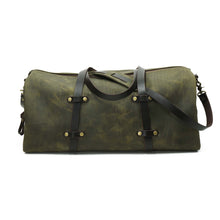 Cargar imagen en el visor de la galería, Bolso Cuero Weekend Bag - Verde Rústico
