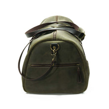 Cargar imagen en el visor de la galería, Bolso Cuero Weekend Bag - Verde Rústico
