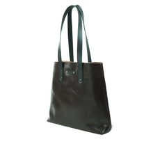 Cargar imagen en el visor de la galería, Bolso de Mano Cuero Vintage Tote - Burdeo Oscuro
