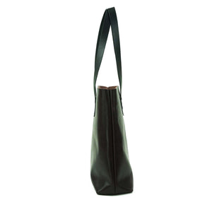 Bolso de Mano Cuero Vintage Tote - Burdeo Oscuro
