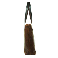 Cargar imagen en el visor de la galería, Bolso de Mano Cuero Vintage Tote - Café Texturado
