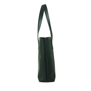 Bolso de Mano Cuero Vintage Tote - Negro