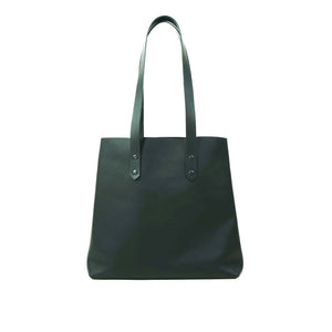 Bolso de Mano Cuero Vintage Tote - Negro