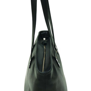 Bolso de Mano Cuero Shoulder Bag - Negro