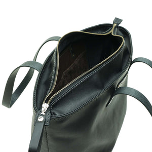 Bolso de Mano Cuero Shoulder Bag - Negro