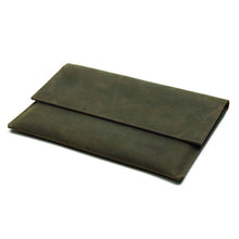 Cargar imagen en el visor de la galería, Funda de Cuero Notebook 12&quot; a 13&quot; - Verde Rústico
