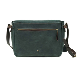 Maletín de cuero Messenger II 13 pulgadas color Azul Rústico correas Café Moro