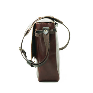 Maletín de cuero Messenger II 15 pulgadas color Agreste correas Café Moro