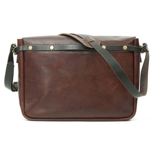 Maletín de cuero Messenger II 15 pulgadas color Agreste correas Café Moro