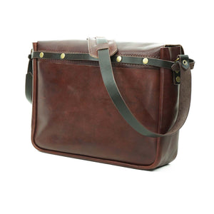 Maletín de cuero Messenger II 15 pulgadas color Agreste correas Café Moro