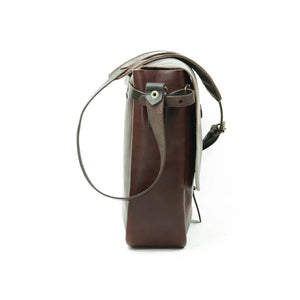 Maletín de cuero Messenger II 15 pulgadas color Agreste correas Café Moro
