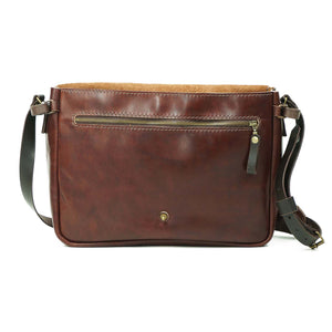 Maletín de cuero Messenger II 15 pulgadas color Agreste correas Café Moro