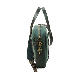 Maletín de cuero Messenger Nomad Azul Rústico