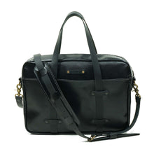 Cargar imagen en el visor de la galería, Maletín de cuero Messenger Nomad Capreto Negro

