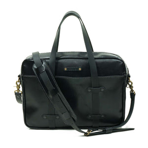 Maletín de cuero Messenger Nomad Capreto Negro