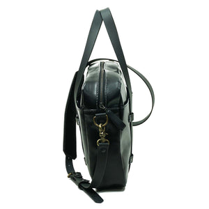 Maletín de cuero Messenger Nomad Capreto Negro