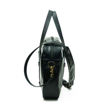 Cargar imagen en el visor de la galería, Maletín de cuero Messenger Nomad Capreto Negro
