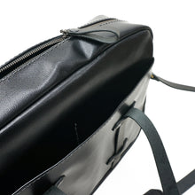 Cargar imagen en el visor de la galería, Maletín de cuero Messenger Nomad Capreto Negro
