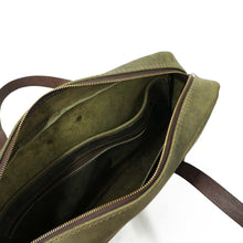 Cargar imagen en el visor de la galería, Maletín de cuero Messenger Nomad Verde Rústico
